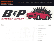 Tablet Screenshot of bpspeedshop.com